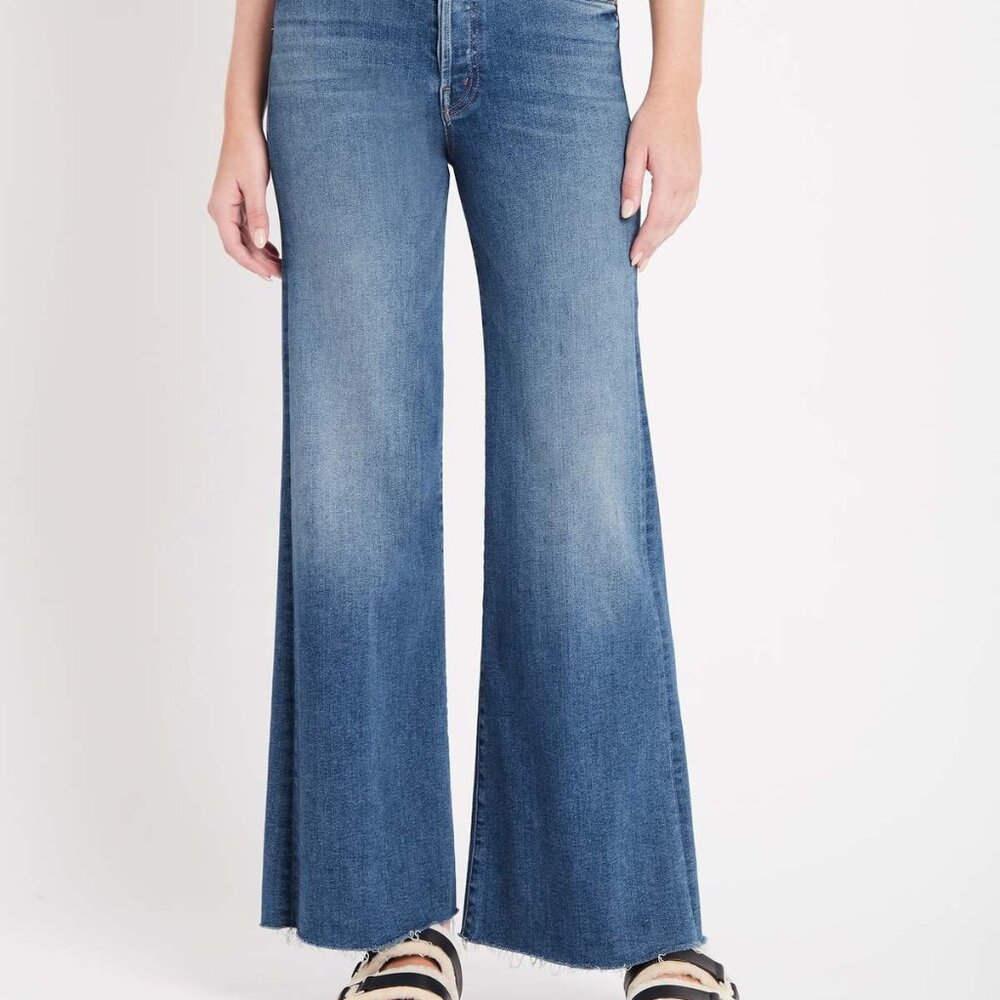 Mother 'The Tomcat Roller Fray' Wide-Leg Jean in Groovy Kind of Love | size 27 - Picture 2 of 11